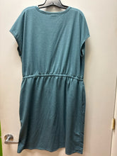 Load image into Gallery viewer, Size XL 32&quot; Cool Blue Solid Dress
