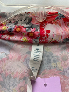 Size 8 Lululemon Pink Floral Shirt