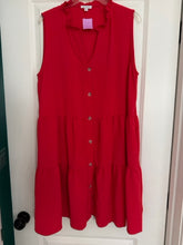 Load image into Gallery viewer, Size XL mittoshop Red Solid Dress
