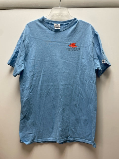 Size L Simply Southern Lt blue Casual Top