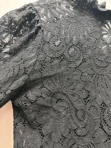 Size S Adiva Black Lace Shirt