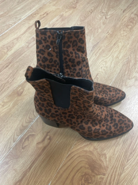 7 Express Brown Leopard Boots