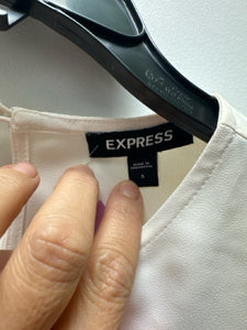 Size S Express Off White Solid Blouse