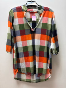 Size S Heimish USA Green Plaid Shirt