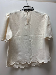 Size S Express Off White Solid Blouse