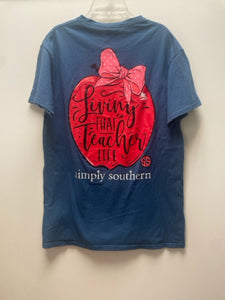 Size M Simply Southern Navy Casual Top