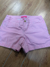 Load image into Gallery viewer, Size 6 Lilly pulitzer Pink Pinstripe Shorts
