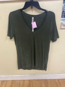 Size 8 Lululemon Hunter Green Solid Shirt