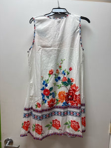 Size XL Shein White Knit Floral Dress