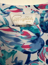 Load image into Gallery viewer, Size M Pappagallo Blue Floral Dress
