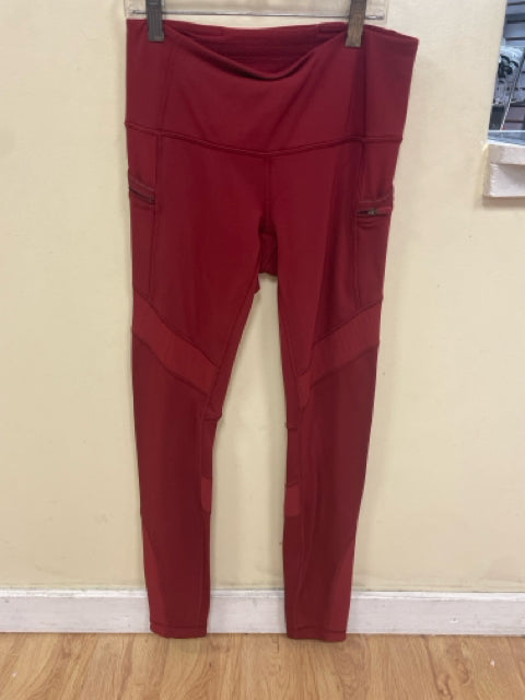 Size 4 Lululemon Burgundy Ribbed knit Workout