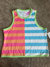 Load image into Gallery viewer, Size XL Club Social Green Stripe Shirt
