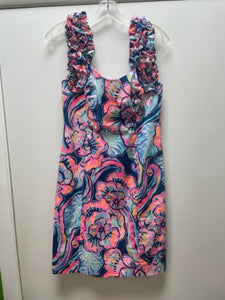 Size 2 Lilly pulitzer Blue Floral Dress