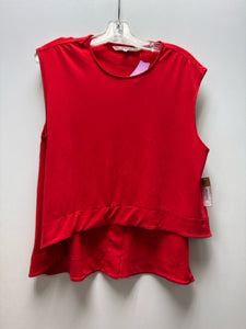 Size L Rachel Red Solid Shirt