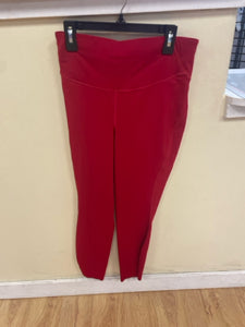 Size 8 Lululemon Red Solid Workout