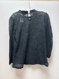 Size S Adiva Black Lace Shirt