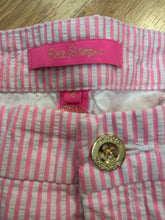 Load image into Gallery viewer, Size 6 Lilly pulitzer Pink Pinstripe Shorts
