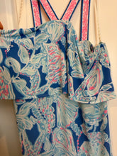 Load image into Gallery viewer, Size XL Lilly pulitzer Blue Floral Dress
