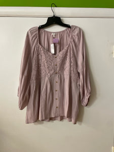 Size XL Maurices Purple Knit Solid Shirt